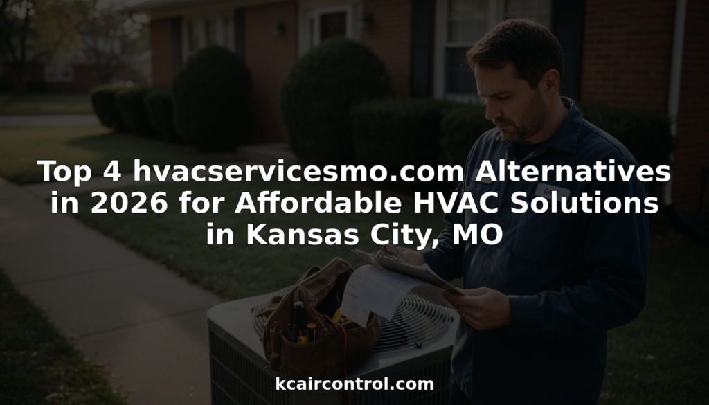 HVAC technician inspecting Kansas City home AC unit